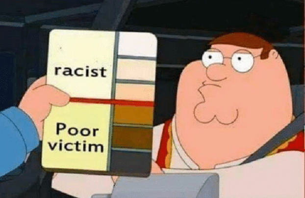 Rasisti vai rasismin uhri?